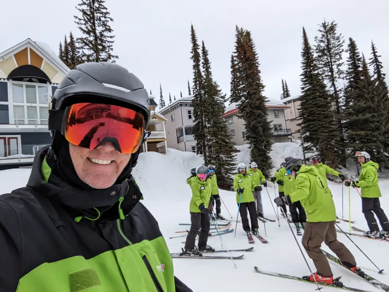Mountain Host crew heading out at SilverStar