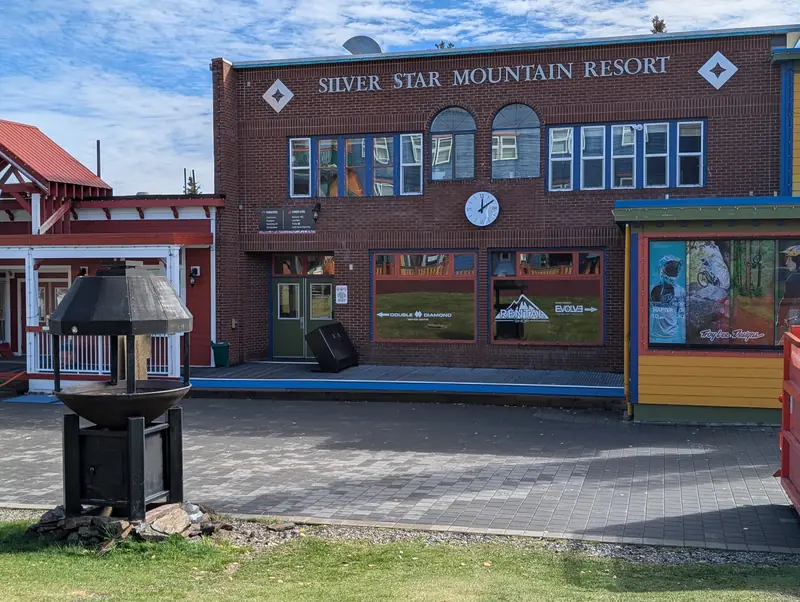 The SilverStar Mountain Resort building in the village