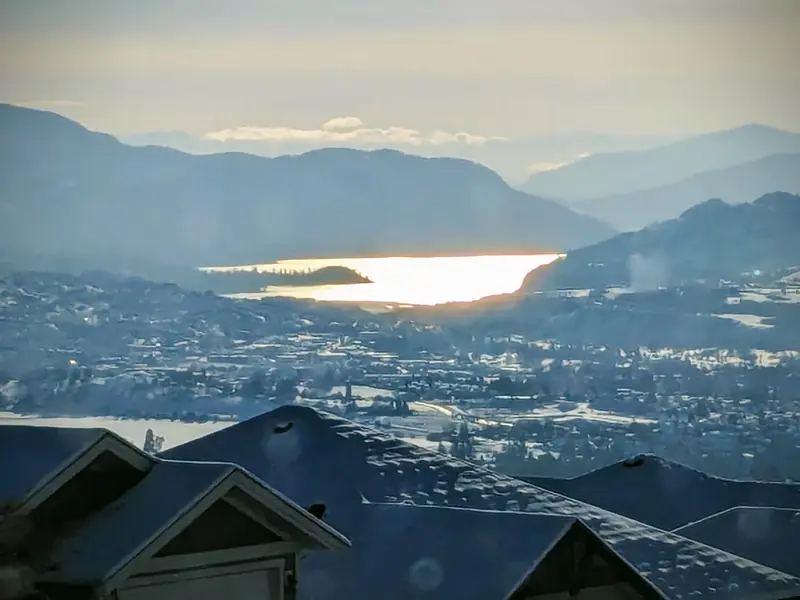 Looking down to the valley from SilverStar&rsquo;s mountain homes